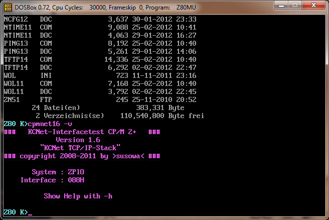 CPMNET16.COM für ZPIO/088H CPMNET16.COM für ZPIO/088H